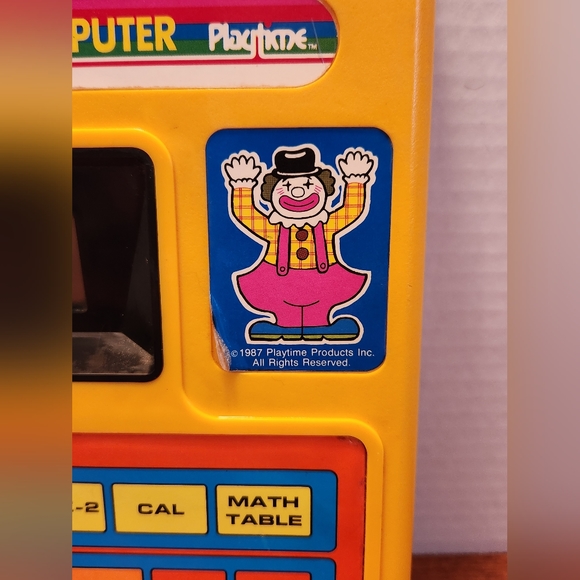 Playtime Touch & Learn Math Computer 1987 Vintage - Picture 2 of 10